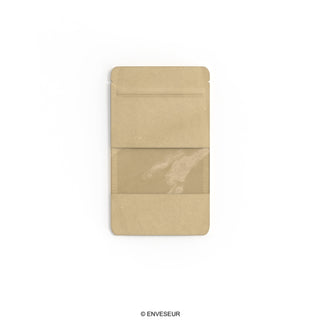 Doypack food bags with window