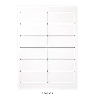 White Adhesive Labels