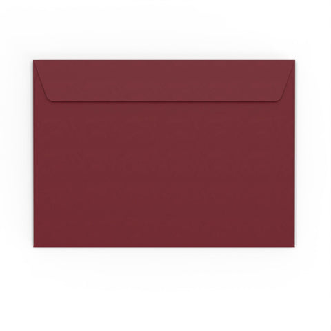 Burgundy envelopes