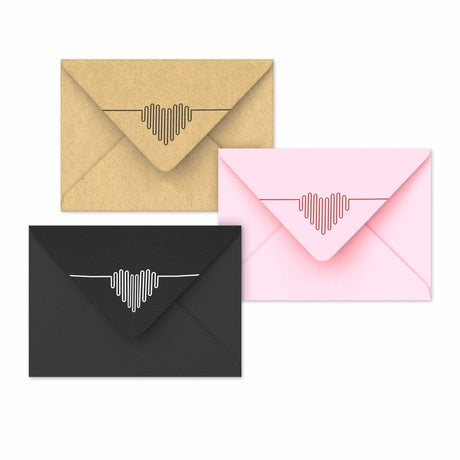 Valentine&#039;s Day envelopes ”Heartbeat”