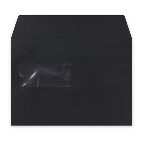 C5 Black Luxury Peel & Seal Envelope (162 x 229mm)