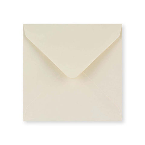 Ivory Wove Gummed V-Flap Greeting Card Envelope (130 x 130mm)