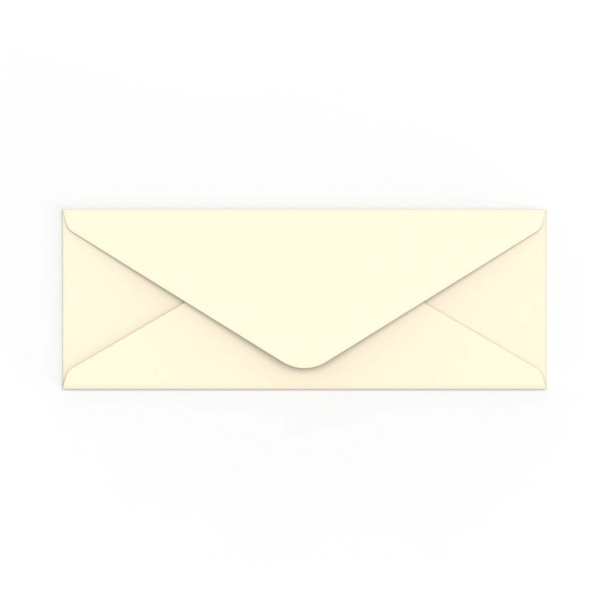 Ivory Wove Gummed V-Flap Envelope (80 x 215mm)