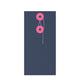 Coloured envelopes with string and washer closure Navy Blue + Pink 220 x 110 mm (DL)