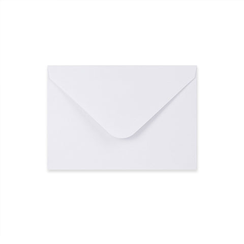 Paper Lined Envelopes White + Red Fancy Paper 114 x 162 mm (C6)