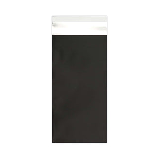 Matt Finish Foil Bags Black 220 x 110 mm (DL)